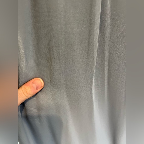 Azazie Emilia Dusty Blue Bridesmaid Dress - Picture 6 of 14